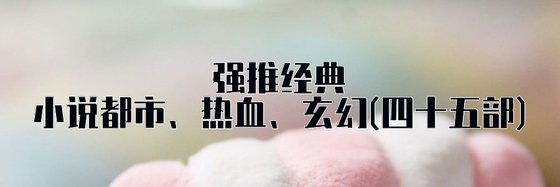 都市、热血、玄幻强推经典小说(四十五部)